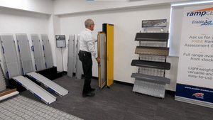 Enable Access Aerolight-AXR Rail Wheelchair Ramp storage demonstration