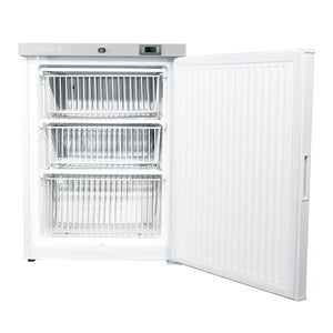 Coolmed 115L Spark Free Lab Freezer opened front view