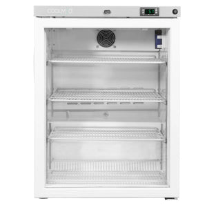 Coolmed 145L RTS Cabinet Medical Fridge glass door closed front view
