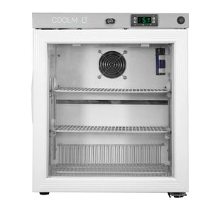 Coolmed 29L RTS Cabinet Medical Fridge glass door closed front view