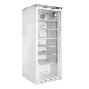 Coolmed 300L Large Medical Refrigerator glass door facing right closed