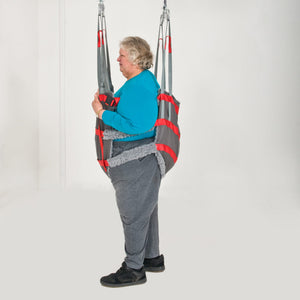 Direct Healthcare Group BariVest Bariatric Gait Trainer used as walking support by patient