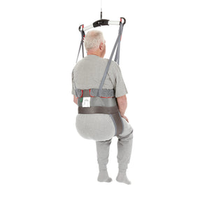 Direct Healthcare Group Hygiene Low Back Sling patient hoisted back view