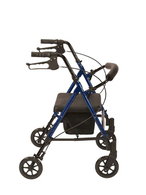 Drive Devilbiss Adjustable Aluminium Rollator Blue Side