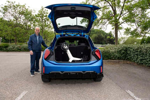 Drive Devilbiss AeroWalk Carbon Rollators in a carboot