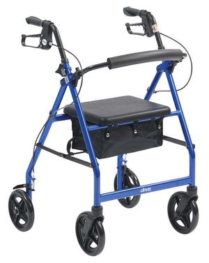 Drive Devilbiss Aluminium Rollator 8 Wheels Blue