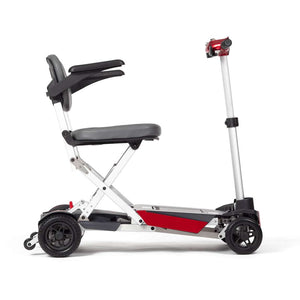 Drive Devilbiss Manual Fold+ Aluminium Scooter Red Side View