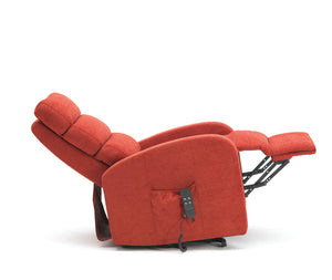 Drive Devilbiss Three Pillow Back Single Riser Recliner Reclined