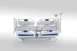 HealthCo Paloma Hospital Bed one side rail is down
