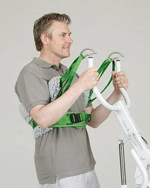 Hillrom SupportVest Corduroy with Padding in use