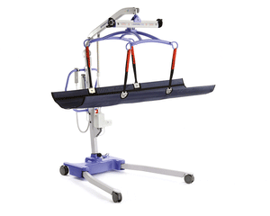 Joerns Oxford Canvas Stretcher in use with hoist