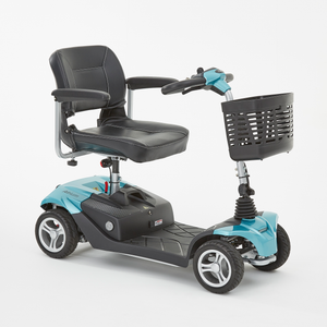 Motion Healthcare Airium 4 Wheel Lightweight Electric Mobility Scooter Lithium Battery blue colour