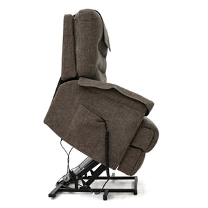 Motion Healthcare Lawson Royale Rise and Recline Chair assist to stand position full side view