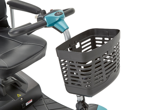 Motion Healthcare Airium 4 Wheel Lightweight Electric Mobility Scooter Lithium Battery storage basket