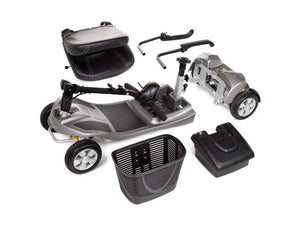 Motion Healthcare Alumina, lightweight Mobility Scooter, lithium battery, grey disassembled