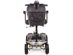 Motion Healthcare Alumina, lightweight Mobility Scooter, lithium battery, grey close up
