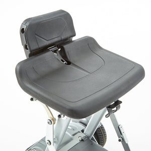 Motion Healthcare mLite, 4 Wheel, Lightweight, Folding Electric Mobility Scooter, grey Lithium Battery black seat