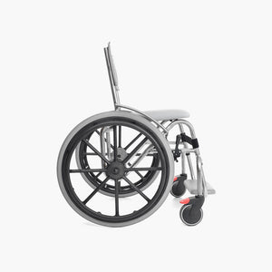 Osprey Flyta Self Propelled Shower Chair commode side