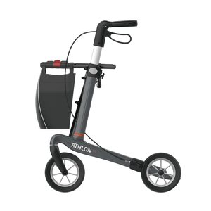 Rehasense | Athlon SL Rollator Range | Safest and Lightest Carbon Fibre Rollator Grey Left Side