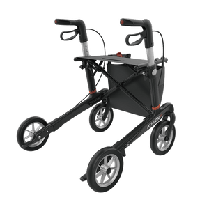 Rehasense | Athlon SL Rollator Range | Safest and Lightest Carbon Fibre Rollator Black Back Right