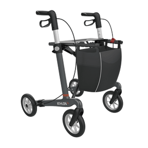 Rehasense | Athlon SL Rollator Range | Safest and Lightest Carbon Fibre Rollator Grey Right Front