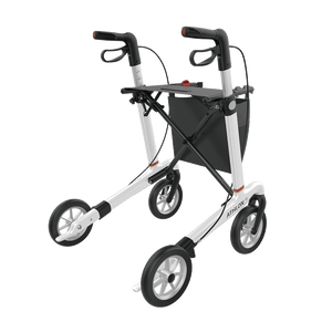 Rehasense | Athlon SL Rollator Range | Safest and Lightest Carbon Fibre Rollator White Back Right