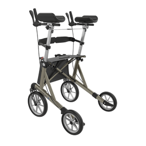Rehasense | Navigator Air Rollator Range | Rotatable and Comfortable Champagne Back Left