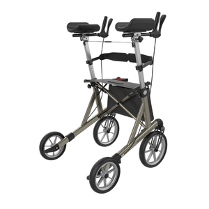 Rehasense | Navigator Air Rollator Range | Rotatable and Comfortable Champagne Back Right