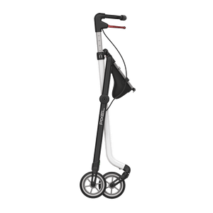 Rehasense | Space Pixel Rollator Range | Premium Indoor Rollator with Convenient Features Black White Folded