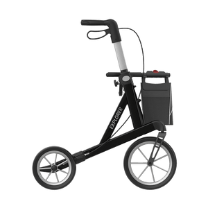 Rehasense | Server XC Explorer Rollator Range | Foldable Rollator with Ergonomic Features for Maximum Comfort Black Right Side