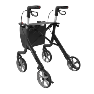 Rehasense | Space CF Rollator Range | Elegant Carbon Rollator | Enhanced Comfort and Lightweight Design Back Left