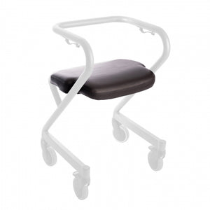 Rollz Saljol Page Indoor Rollator brown leather cushion seat