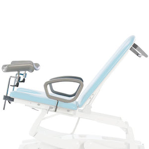 Seers CLINNOVA Gynae Pro Treatment Chair Leg Supports Side Loops Paper Roll Holder fitted as standard