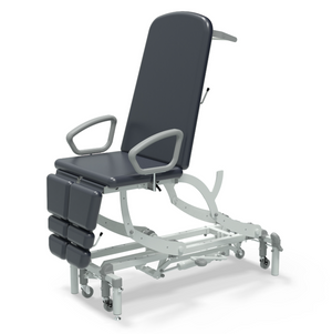 Seers CLINNOVA Versa 1 Treatment Chair NV0555-CLS
Hydraulic
Gas Assisted Backrest & Dual Foot Sections
Retractable Castors
Classic Base