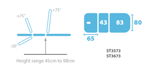 Seers Therapy Bariatric 3 Section Couch  specifications