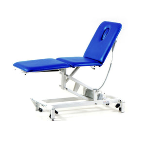 Stabil Komfort 3-Section Treatment Table navy blue sitting position