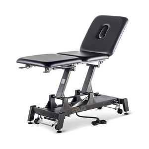 Stabil Pro 3-Section Treatment Table Black itting position leg raised