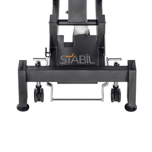 Stabil Pro Shorthead 3-Section Electric Treatment Table- Black foot front view