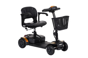VanOs Travelux Tiempo Mobility Scooter compact orange