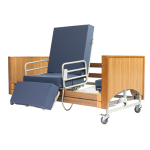 Alerta Lomond Rotate-Stand-Up Hi-Lo 4 Section Profiling Bed Memory Foam mattress Hospital Patient Ulcer Prevention
