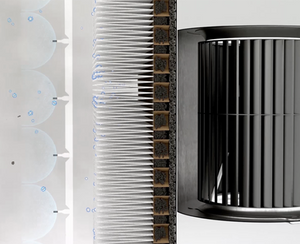 Blueair | Classic 405 Air Purifier with Particle Filter | Smart & Effective Air Purification for Small to Medium Rooms Wi-Fi Enabled Control, and Durable Steel Construction close view