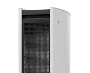 Blueair | Classic 405 Air Purifier with Particle Filter | Smart & Effective Air Purification for Small to Medium Rooms Wi-Fi Enabled Control, and Durable Steel Construction corner view