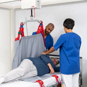 Etac | Molift Air 350 Mobile Hoist  | Patient Transfers and Fall Prevention for Hospitals and Care Environments  helping patient after transfer