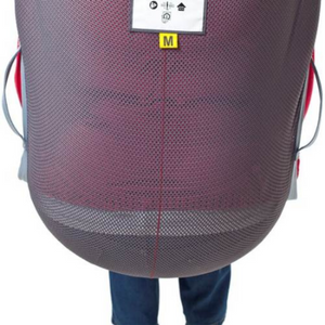 Etac | Molift EvoSling Comfort MediumBack Net Sling Full Body Support for Users with Joint Sensitivity. This shoulder-height sling, made of breathable polyester net  back view