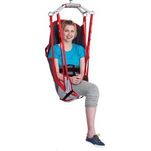 Etac | Molift RgoSling Ampu HighBack Exceptional Support for Users with Impaired Muscle Tone or Amputated Limbs Additional Straps and Anatomical Design front view