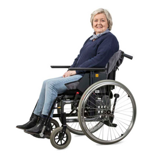 Etac | Molift RgoSling Shadow Total Support Sling with Seamless Design for Comfort happy patient