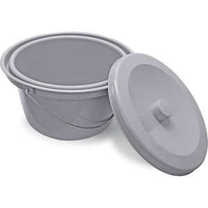 Etac | Empower Your Independence with the Swift Mobil 24"-2 Self-Propelled Shower Commode User-Controlled bucket