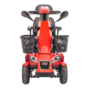 Freerider | Experience Luxury and Performance with the Freerider FR1 Mobility Scooter Ride in Style with Radical Design orange full front side view