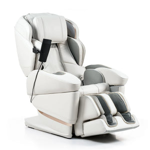 White Fujiiryoki JP-3000 Zero Gravity Massage Chair. Advanced 5D AI+ Full Body Massage Experience.