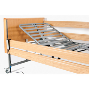 Harvest Healthcare  Woburn Profiling Bed Comfortable, Reliable, and Feature-Rich Care Solution Infection Control Patient Safety Fall Prevention side view
